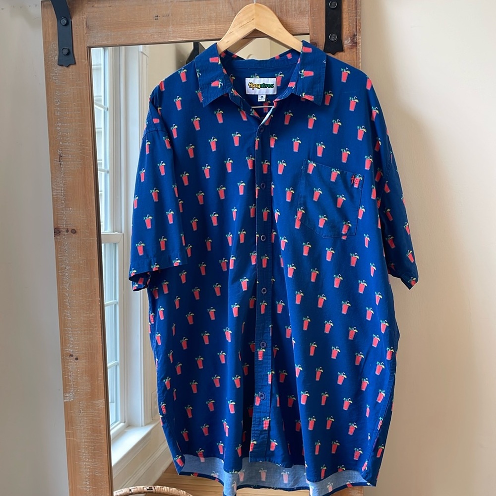 Tipsy Elves Bloody Mary Short Sleeve Shirt Size XXL